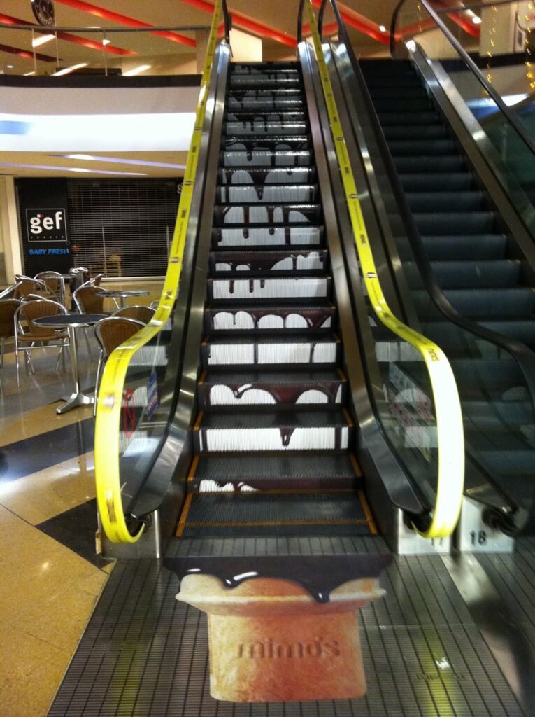 escaleras publicidad